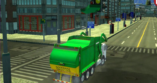 Camion della Spazzatura 3D