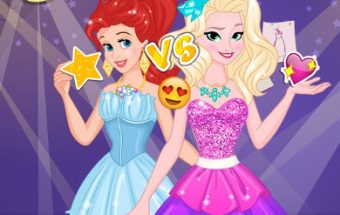 Ariel Vs Elsa Party Girls
