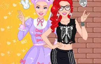 Barbie Kawaii vs Rock Style
