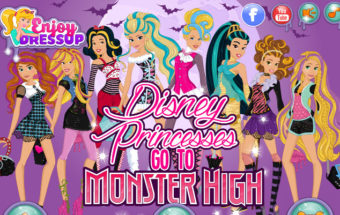 Disney Princesses go to Monster High