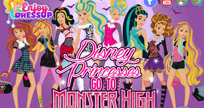 Disney Princesses go to Monster High