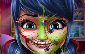 Dotted Girl Halloween Makeup