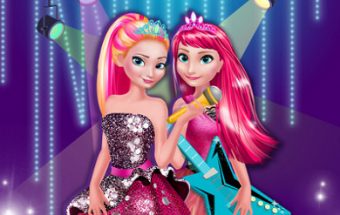 Elsa & Anna In Rock' n' Royals