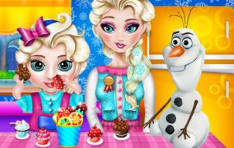 Baby Elsa Caring Slacking
