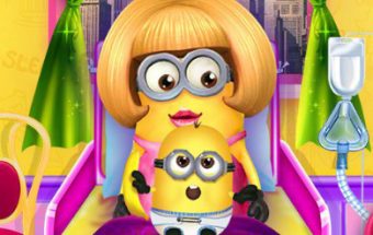 Minion Girl and the Newborn Baby