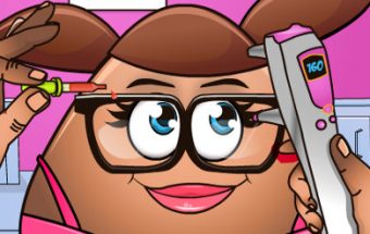 Pou Girl Eye Doctor