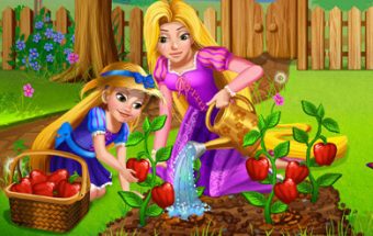 Rapunzel Mommy Gardening
