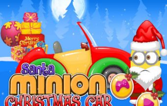 Santa Minion Christmas Car
