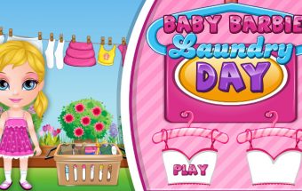 Baby Barbie Laundry Day