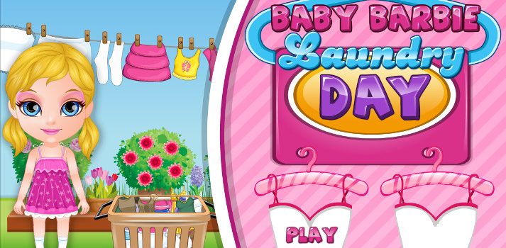 Baby Barbie Laundry Day