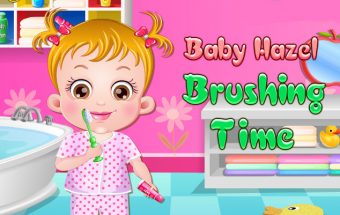 Baby Hazel Brushing Time