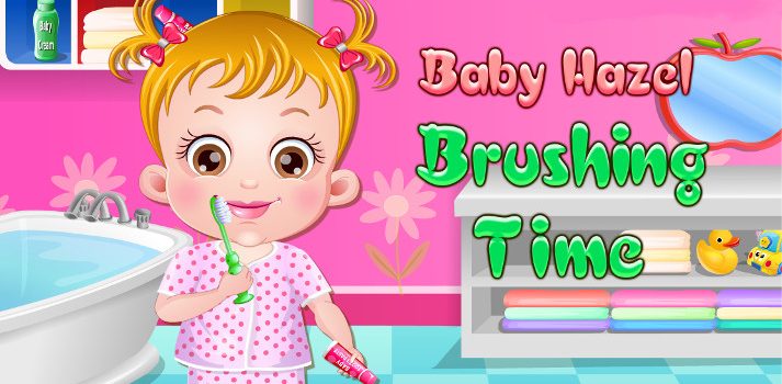 Baby Hazel Brushing Time
