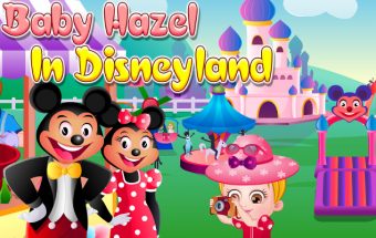 Baby Hazel in Disneyland