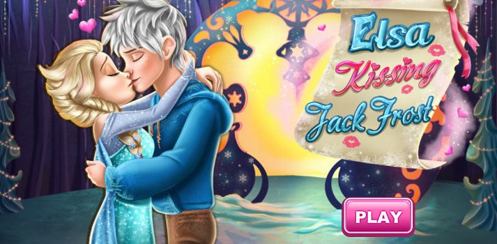 Elsa Kissing Jack Frost