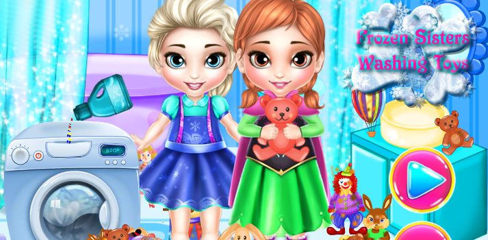 Frozen Sisters Washing Toys