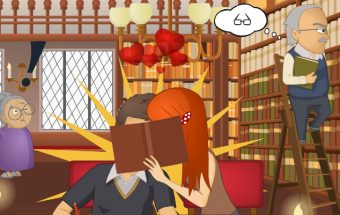 Kiss at the Library