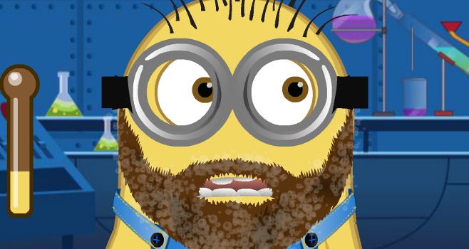 Minion at Beard Salon