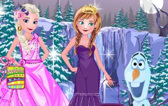 Elsa with Anna Dressup