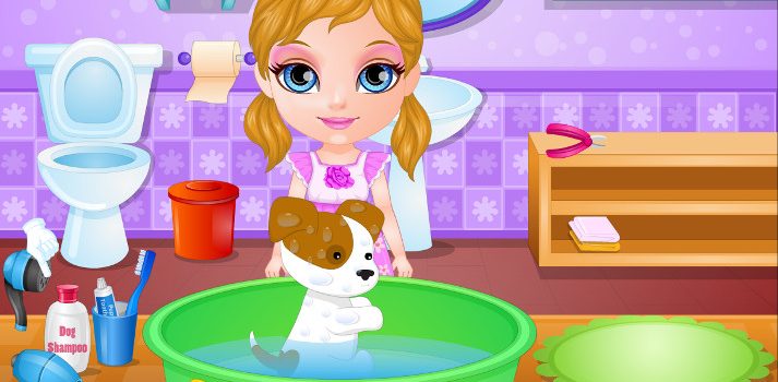 Baby Barbie Adopts a Pet
