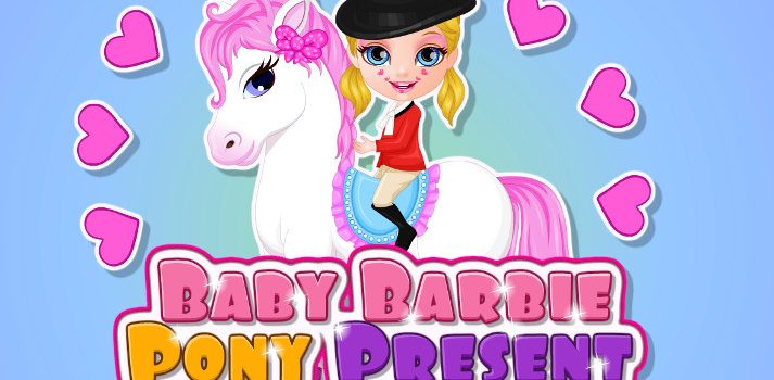 Baby Barbie Pony Present