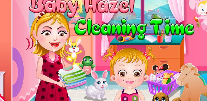 Baby Hazel Cleaning Time
