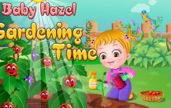 Baby Hazel Gardening Time