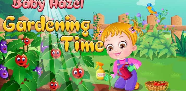 Baby Hazel Gardening Time