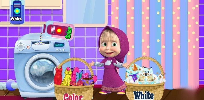 Masha Laundry Day