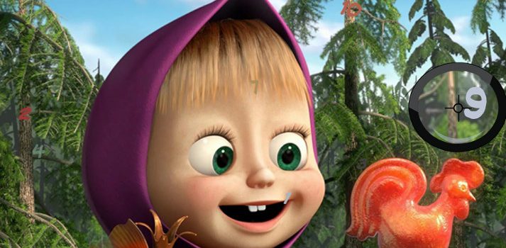 Masha and the Bear Spot the Number