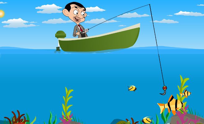Mr. Bean Fishing