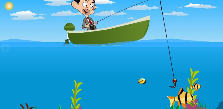 Mr. Bean Fishing