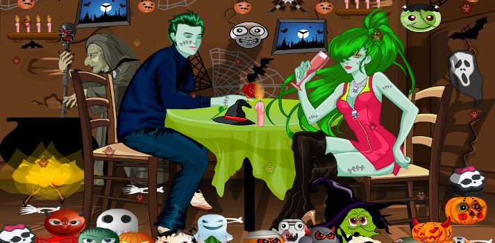 Monster Couple Dating Hidden Object