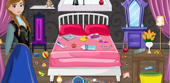 Frozen Anna Room Cleaning