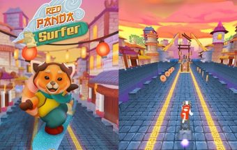 Red Panda Surfer