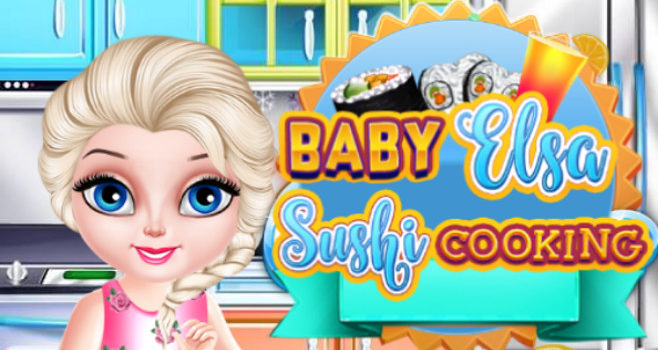 Baby Elsa Sushi Cooking