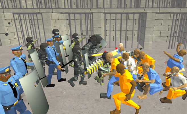 Battle Simulator: Prison & Police