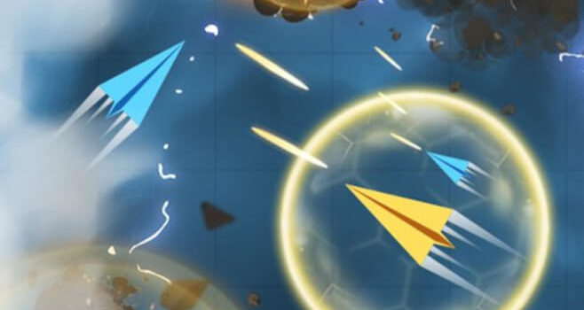 Paper plane scrimmage