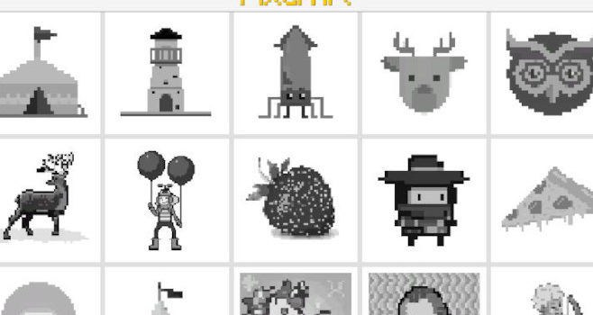 Scegli il disegno e colora i pixel
