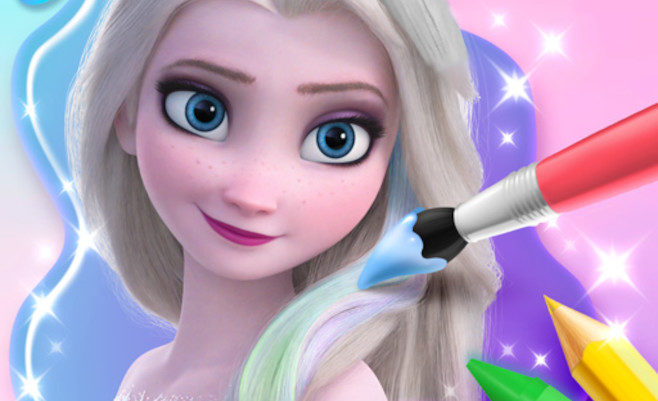 Elsa da colorare